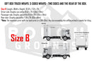 Custom business wrap graphics for 10' Box Truck (3-Sided Wraps)