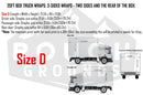 Custom business wrap graphics for 20' Box Truck (3-Sided Wraps)