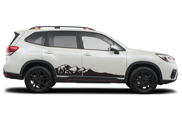 Adventure mountains graphics decals for Subaru Forester 2019-2024