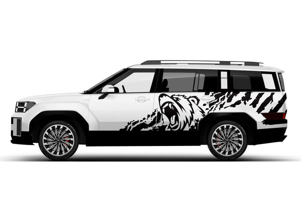 Bear splash side graphics decals for Hyundai Santa Fe