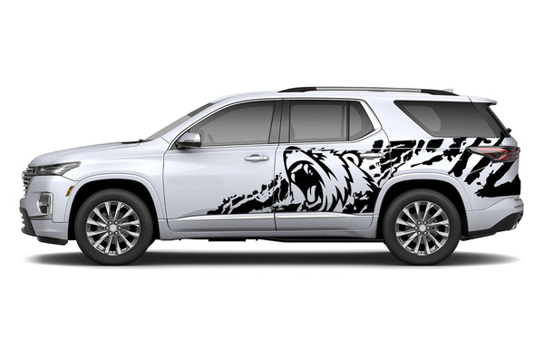 Bear splash graphics decals for Chevrolet Traverse 2018-2023