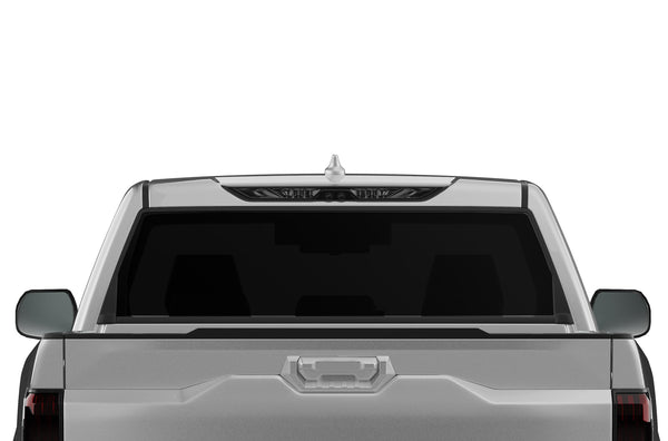Black perforated graphics rear window decals for Toyota Tundra