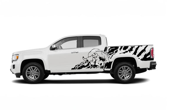 Bull splash side graphics decals for GMC Canyon 2015-2022