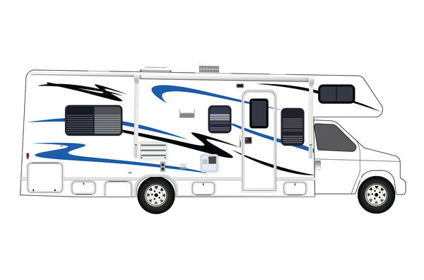 Replacement graphics decals for RVs Motorhome Class C (kit RG15008)