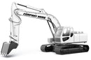 Custom arm cylinder signs and vinyl lettering for excavators