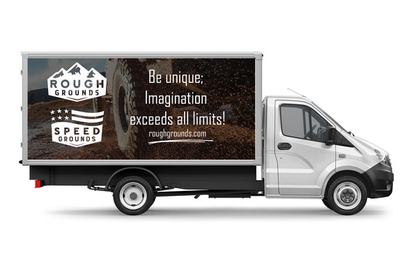 Custom business wrap graphics for 10' Box Truck (3-Sided Wraps)