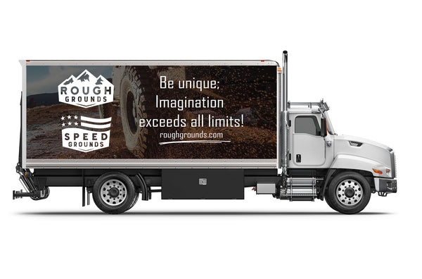 Custom business wrap graphics for 20' Box Truck (3-Sided Wraps)