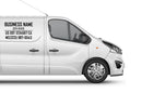 Custom regulation decals for vans
