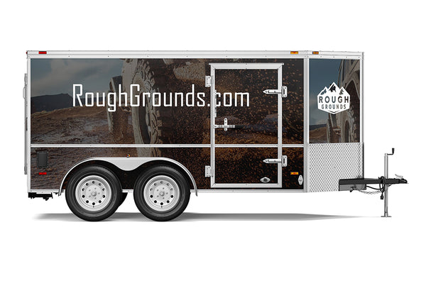 Custom business wrap graphics for Enclosed Trailer (3-Sided Wraps)