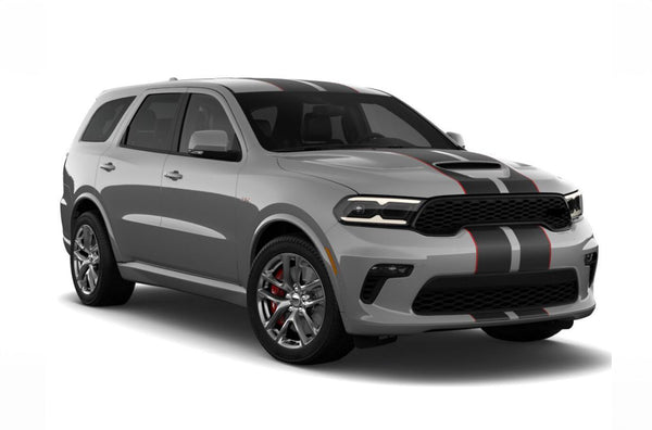Double rally with pin stripes graphics decals for Dodge Durango