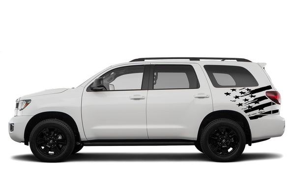 Side flag graphics decals for Toyota Sequoia 2008-2022