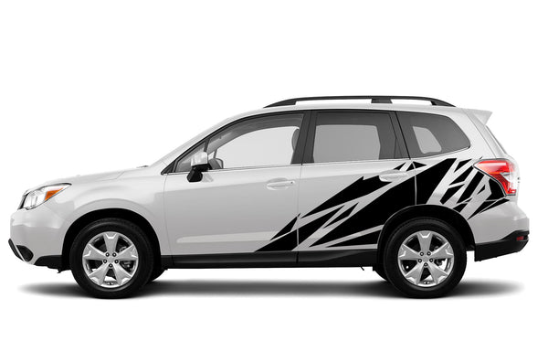 Geometric pattern graphics decals for Subaru Forester 2014-2018