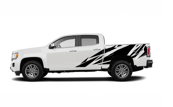 Geometric pattern side graphics decals for GMC Canyon 2015-2022