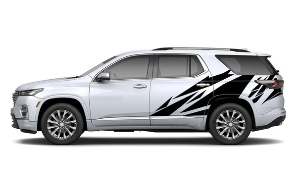 Geometric pattern graphics decals for Chevrolet Traverse 2018-2023
