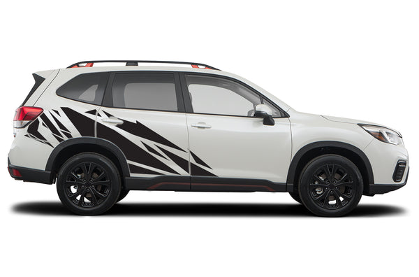 Geometric pattern graphics decals for Subaru Forester 2019-2024