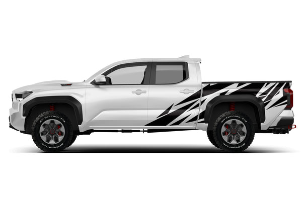 Geometric pattern side graphics decals for Toyota Tacoma