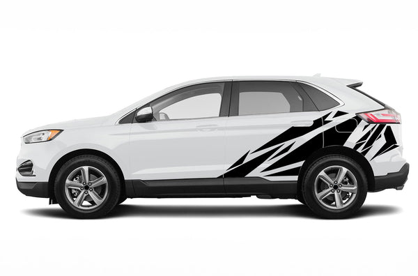 Geometric pattern side decals graphics decals for Ford Edge