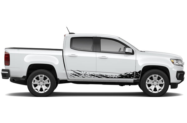 Lower mud splash side graphics decals for Chevrolet Colorado 2015-2022