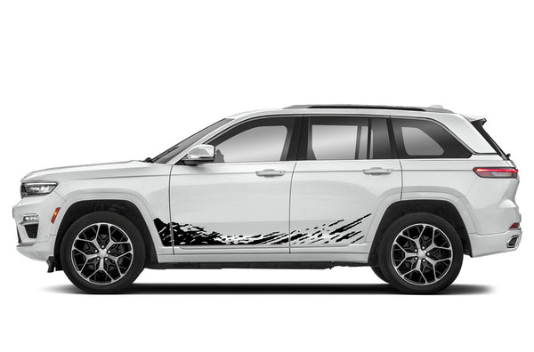 Lower mud splash side decals compatible with Jeep Grand Cherokee