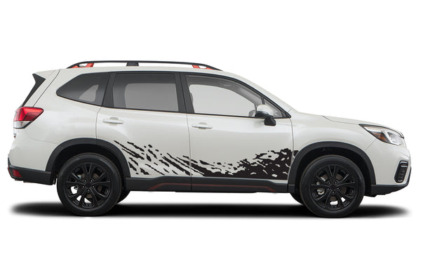 Lower mud splash graphics decals for Subaru Forester 2019-2024