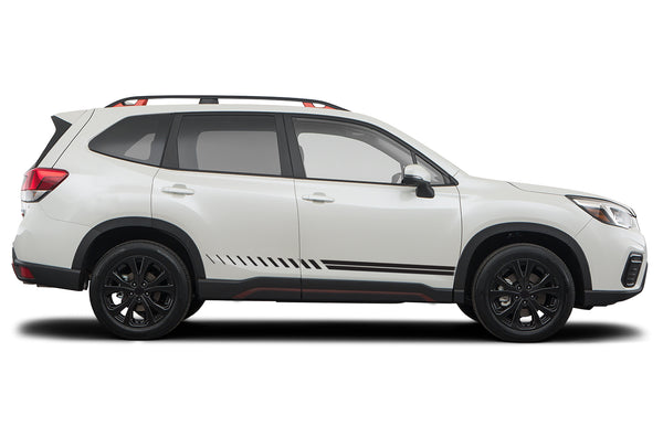 Lower stripes graphics decals for Subaru Forester 2019-2024