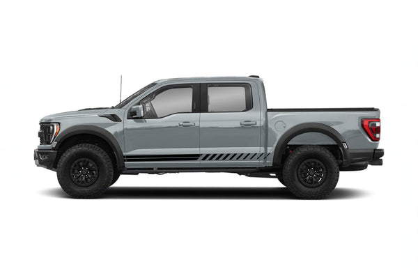 Lower rocker panel stripes graphics decals for Ford F150 Raptor