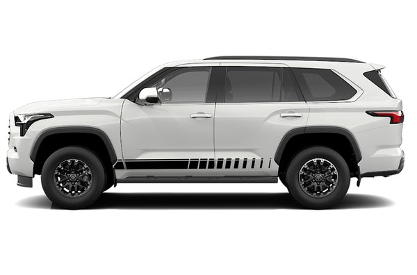 Lower side stripes graphics vinyl decals for Toyota Sequoia