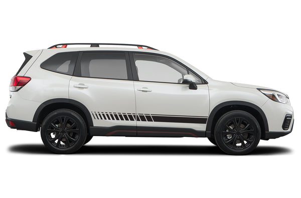  Lower panel stripes graphics decals for Subaru Forester 2019-2024