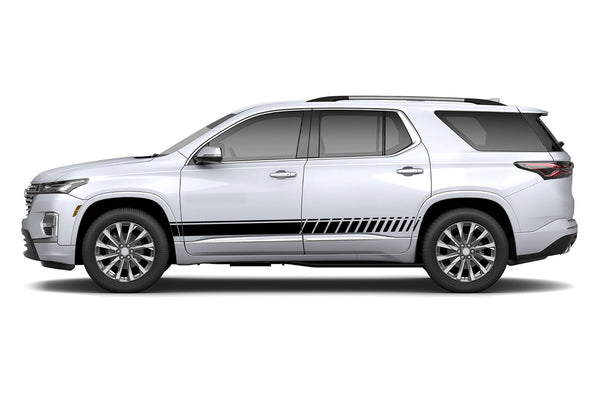 Lower stripes graphics decals for Chevrolet Traverse 2018-2023