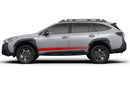 Lower side stripes graphics decals for Subaru Outback