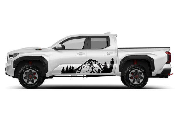 Mountain forest door side graphics decals for Toyota Tacoma