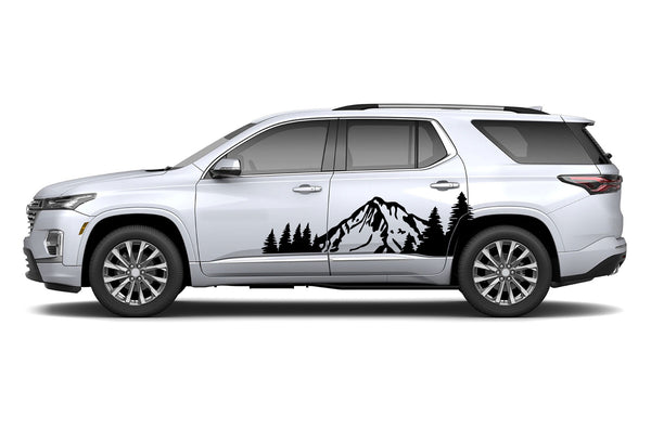 Mountain forest graphics decals for Chevrolet Traverse 2018-2023