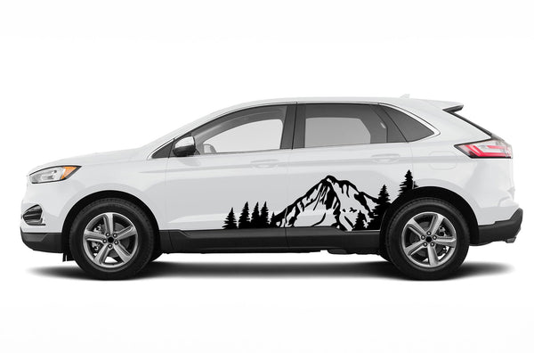 Mountain forest side decals graphics decals for Ford Edge