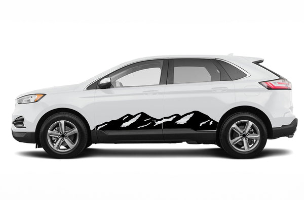 Mountain side decals graphics decals for Ford Edge