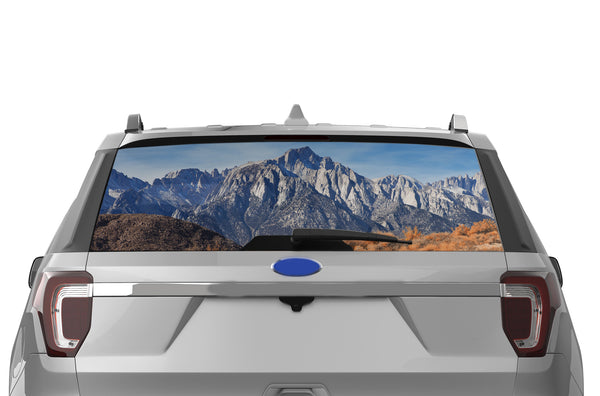 Mountain perforated rear window decal for Ford Explorer 2011-2019