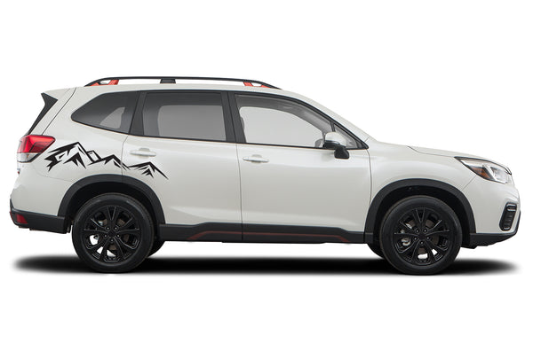 Mountain range graphics decals for Subaru Forester 2019-2024