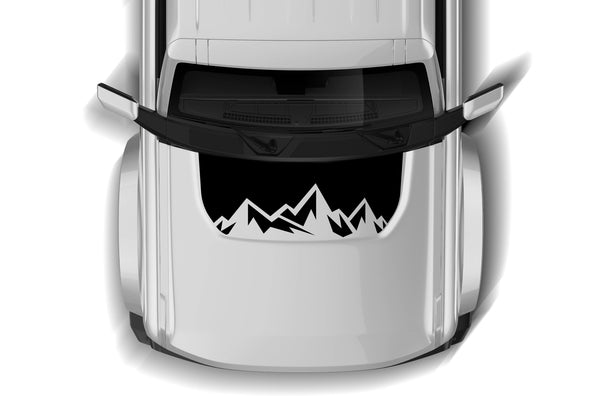 Mountain range hood graphics decals for Ford Bronco