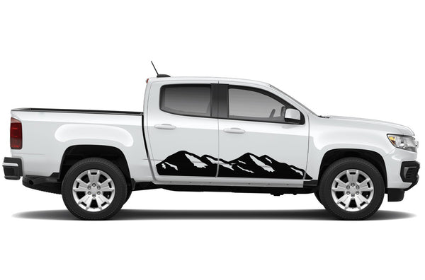 Mountains side graphics decals for Chevrolet Colorado 2015-2022