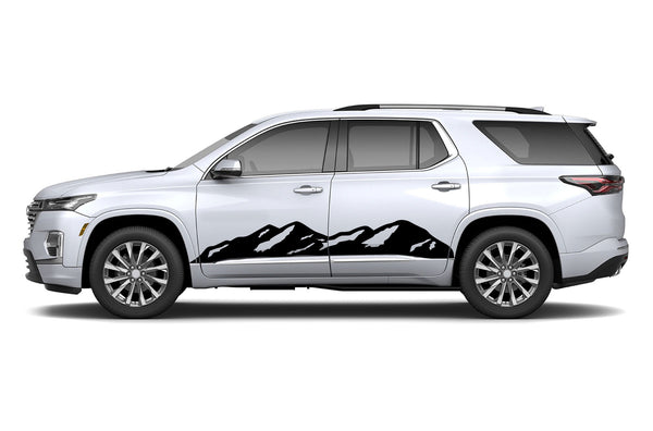 Mountain graphics decals for Chevrolet Traverse 2018-2023