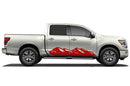 Mountain side graphics decals for Nissan Titan
