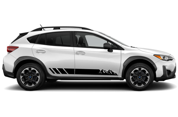 Mountain stripes side graphics decals for Subaru Crosstrek 2018-2023