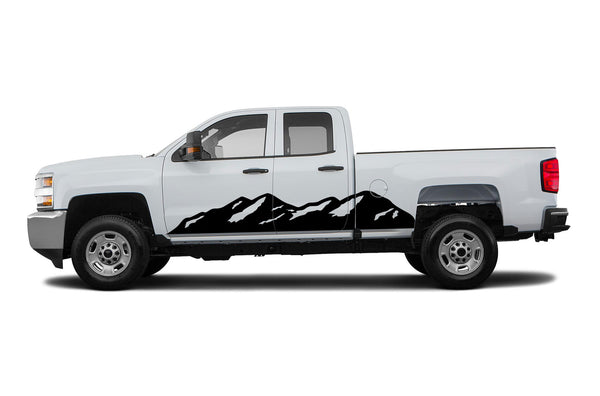 Mountain graphics decals for Chevrolet Silverado 2500HD 2015-2019