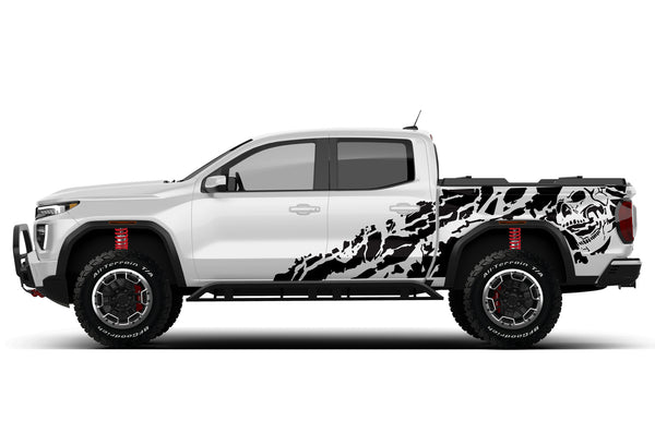 Nightmare shredded side graphics decals for GMC Canyon