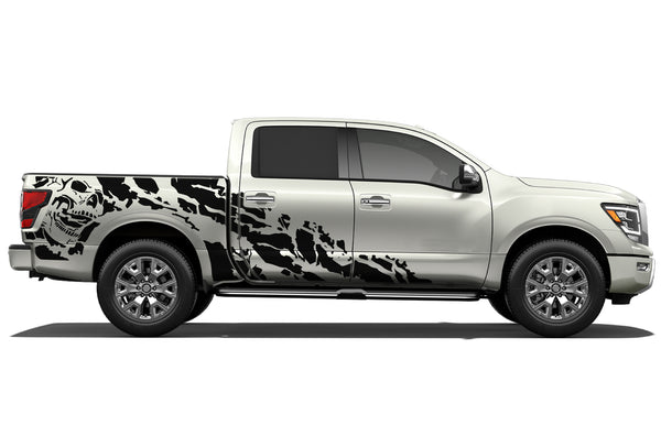 Nightmare Shredded Side Graphics Decals for Nissan Titan