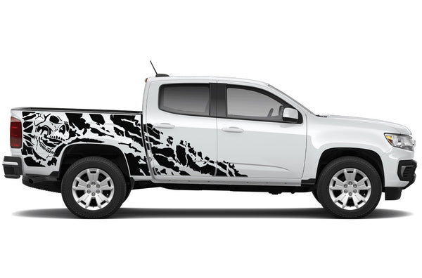 Nightmare shredded graphics decals for Chevrolet Colorado 2015-2022