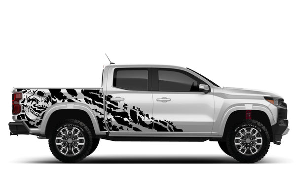 Nightmare shredded side graphics decals for Chevrolet Colorado