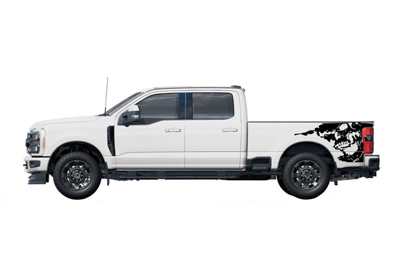 Nightmare side bed graphics decals for Ford F-250