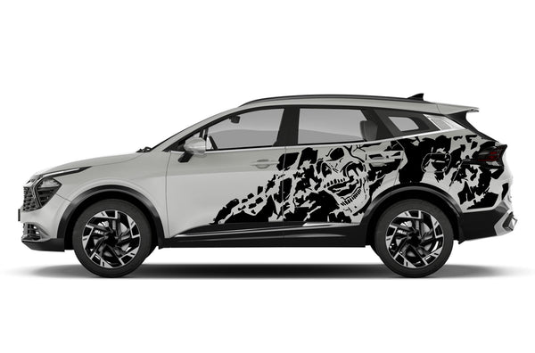 Nightmare side graphics decals for Kia Sportage