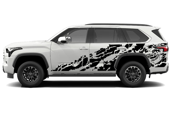 Nightmare side graphics decals compatible with Toyota Sequoia