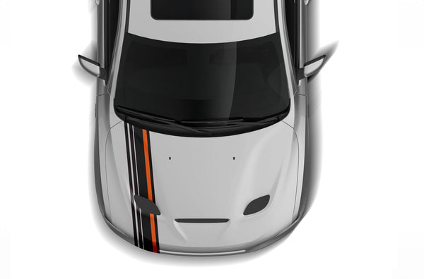 Offset stripes graphics decals for Dodge Durango